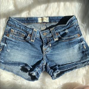 Big Star Liv Jean Shorts low rise 25 favorite blue